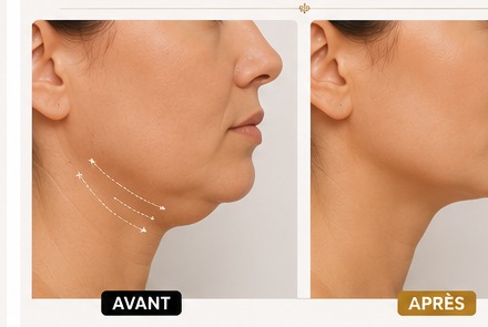 Lift du double menton (6 fils)